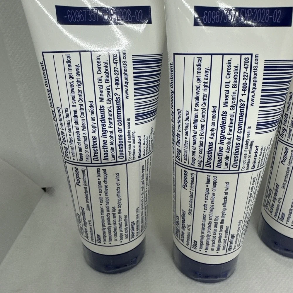 Aquaphor Healing Ointment Advanced Therapy for Dry Cracked Skin 1.75oz (4 Pack)